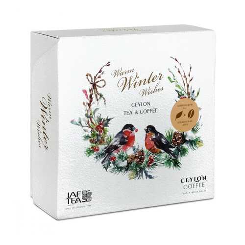Подарочный набор Jaf Tea Warm Winter Wishes чай черный листовой и кофе зерновой