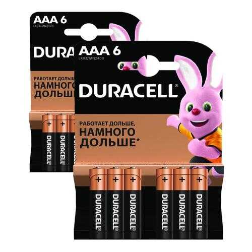Батарейка Duracell Basic AAА LR03 6шт