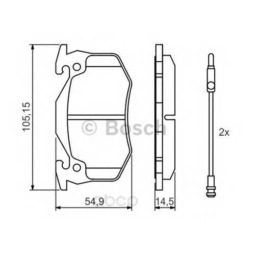 Тормозные колодки дисковые Bosch 0986466346