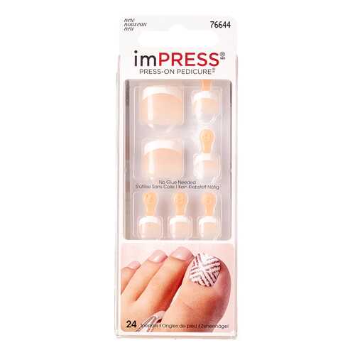 Накладные ногти Kiss Impress Toe Nails BIPT012C 30 шт.