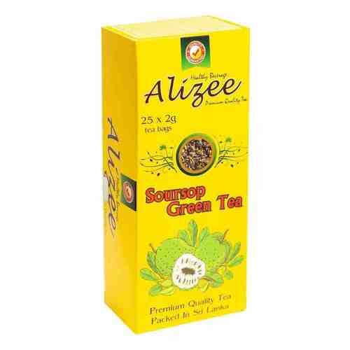 Чай Alizee Soursop Green Tea зеленый 25 пакетиков