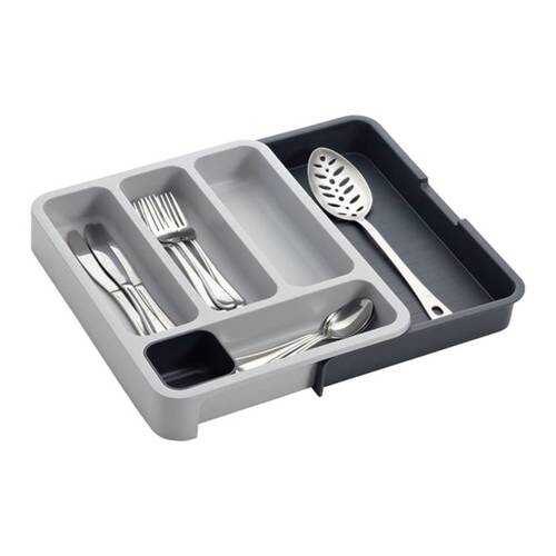 Раздвижной лоток под столовые приборы Expandable cutlery tray серый