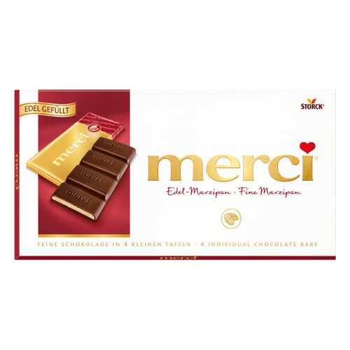 Набор конфет шоколадных Merci марципан 112 г