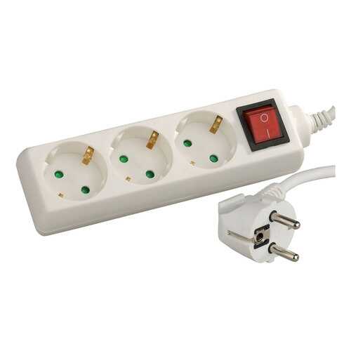 Удлинитель СВЕТОЗАР SV-55043-3, 4 розетки, 3 м, White