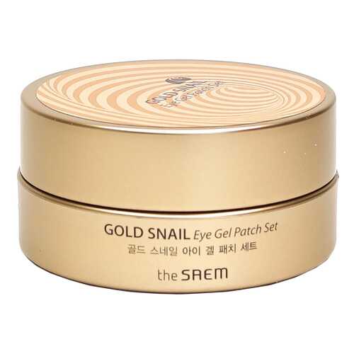 Патчи для глаз The Saem Gold Snail Eye Gel Patch Set 60 шт