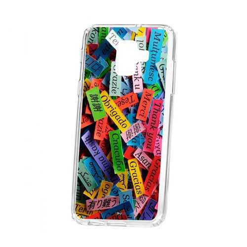 Чехол Kruche Samsung Galaxy A6 (2018) A600f Print Thank you
