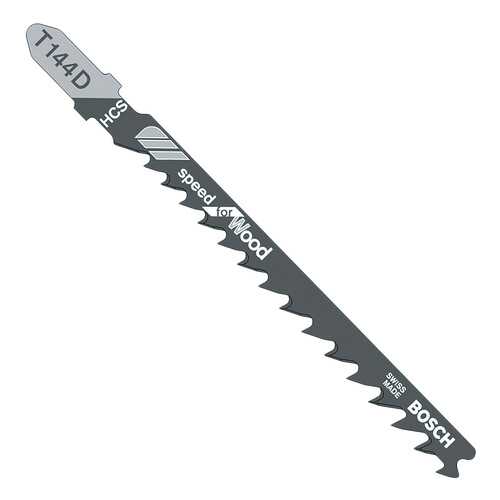 Набор пилок для лобзика Bosch T144D HCS 5шт