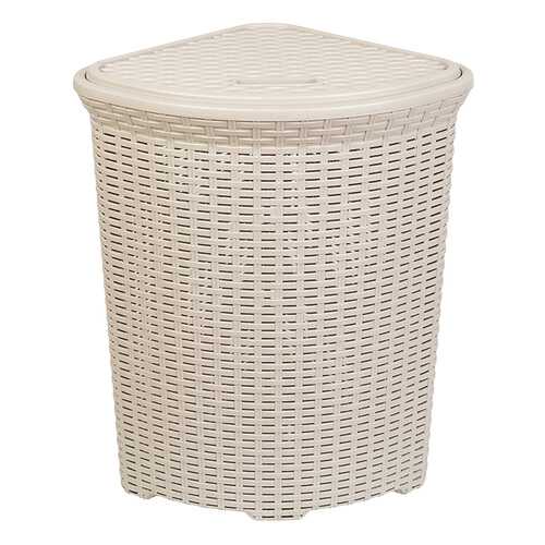 Корзина для белья угловая 60 л 50x41x58 см (латте)