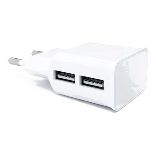 Сетевое зарядное устройство Red Line 2 USB , 2.1A White