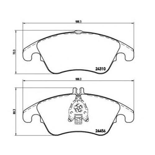 Комплект тормозных колодок Brembo P50069
