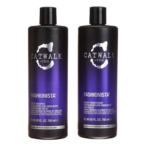 Набор TIGI Catwalk Fashionista Violet - для коррекции цвета осветленных волос, 2*750 мл
