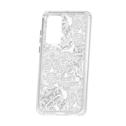 Чехол Kruche Huawei P40 Print Skull White