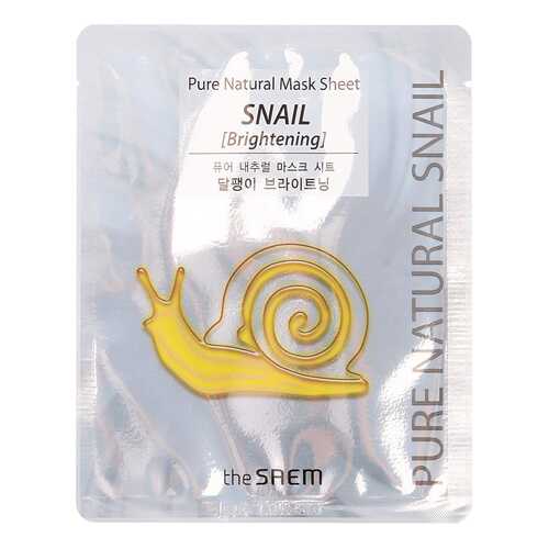 Маска для лица the SAEM Pure Natural Mask Sheet Snail Brightening 20 мл
