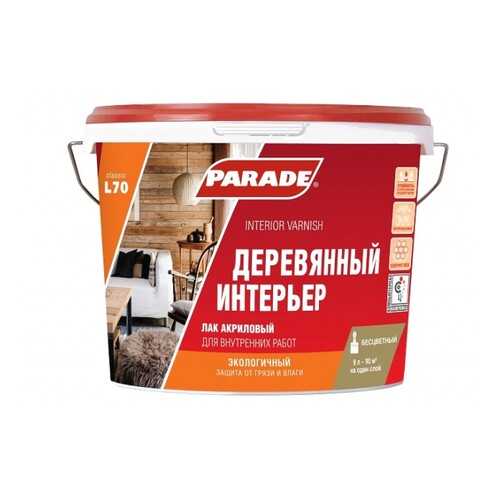 Лак акриловый PARADE L70 Деревянный интерьер Глянцевый 2,5л