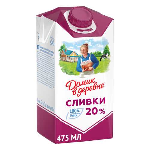 Сливки Домик в деревне 20% 480 г