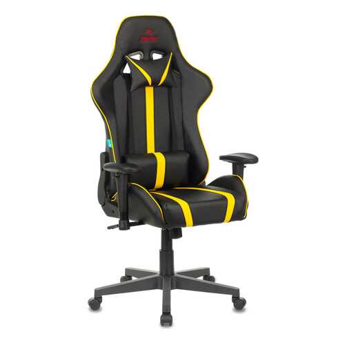 Кресло игровое Бюрократ VIKING ZOMBIE A4 YEL черный/желтый искусственная кожа
