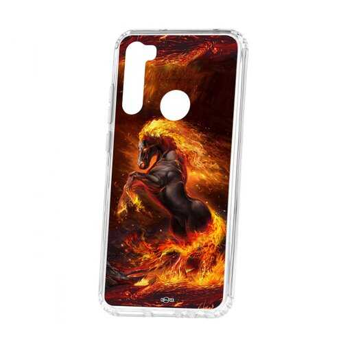 Чехол Kruche Xiaomi Redmi Note 8T Print Конь огонь