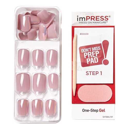 Накладные ногти Impress Press-On Manicure One Step Gel Goal Digger 30 шт