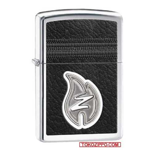 Зажигалка Zippo Leather Stitching with Z 28800 High Polish Chrome