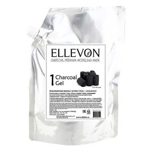 Маска для лица Ellevon Charcoal Gel + Collagen 1000 мл + 100 г
