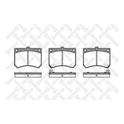 Комплект тормозных дисковых колодок Stellox 344 002B-SX