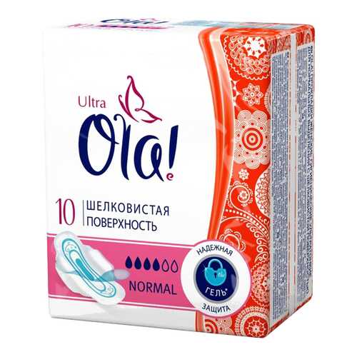Прокладки Ola! Ultra Normal Шелковистая поверхность 10 шт