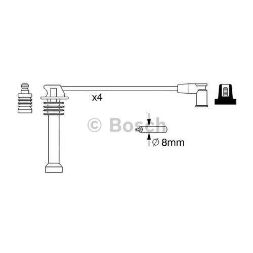 Провода высоковольтные Bosch 0986357271