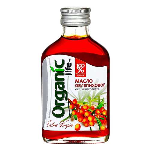 Масло облепиховое Organic Life пищевое нерафинированное 100 мл