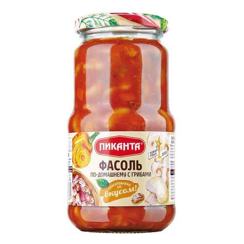 Фасоль Пиканта по-домашнему с грибами 530 г
