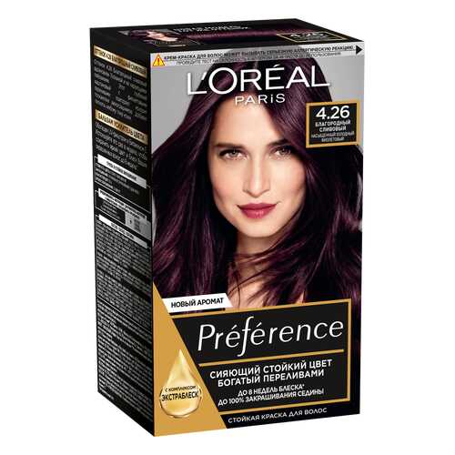 Краска для волос L'Oreal Paris Preference 4.26 Благородный Сливовый