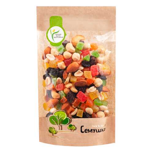 Смесь Семушка сладкая жареных орехов с цукатами 250 г