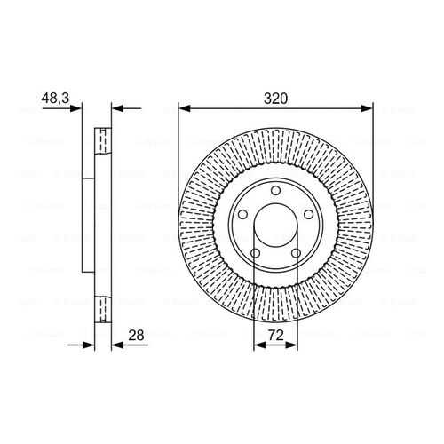 Тормозной диск Bosch 0986479W04