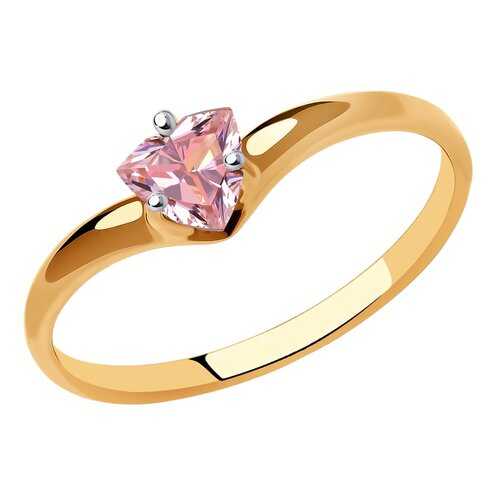 Кольцо женское SOKOLOV из золота с фианитом Swarovski 81010483 р.18.5