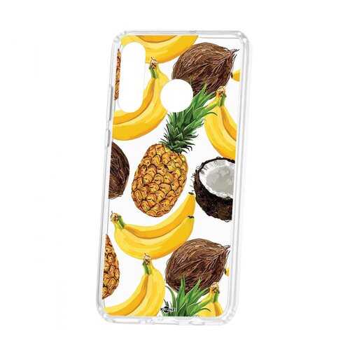 Чехол Kruche Huawei P30 Lite Print Тропический микс