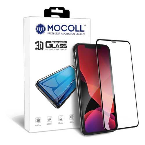 Защитное стекло MOCOLL 3D MIX для iPhone 11 PRO / XS / X Черное (Серия Pearl)