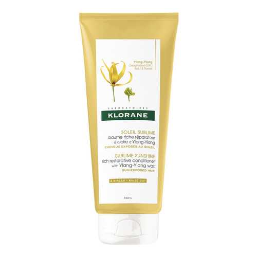 Бальзам Klorane Sun Radiance Rich Restorative Conditioner Иланг Иланг 200 мл