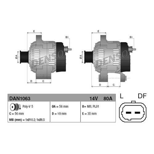 Генератор DENSO DAN1063