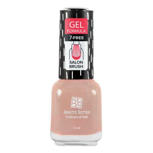 Лак с гелевым эффектом Brigitte Bottier Gel Formula тон 06 кремово-розовый, 12 мл