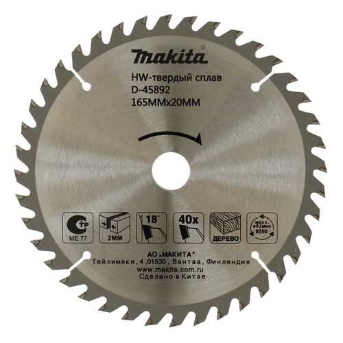 Диск Makita пильный D-45892