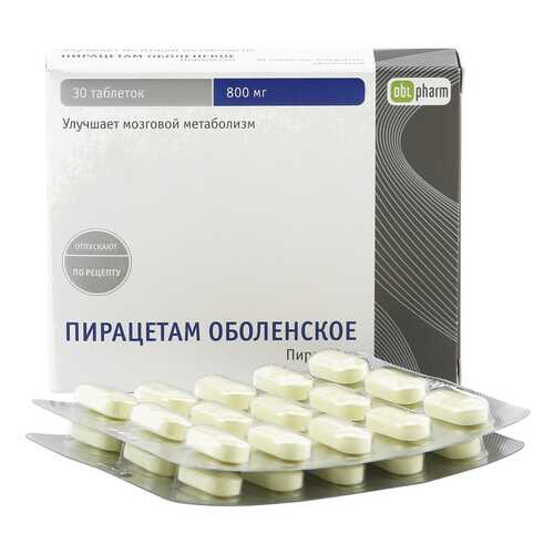 Пирацетам Оболенское таблетки 800 мг 30 шт.
