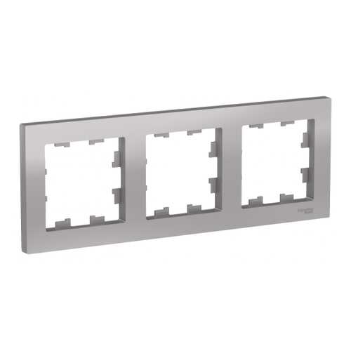 Рамка Schneider Electric AtlasDesign 3-ая Алюминий
