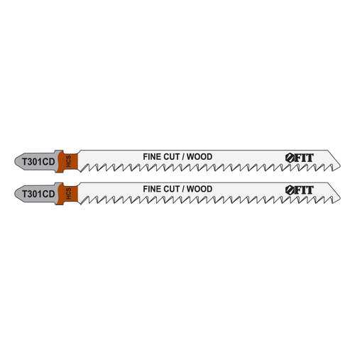 Пилки для лобзиков по дереву, 116/91/3 мм (T301CD), 2 шт. FIT 40951