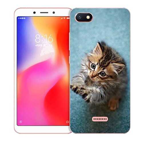 Чехол RE:PA для Xiaomi Redmi 6A с принтом Котёнок на голубом