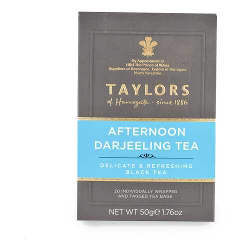 Чай черный «Дарджилинг-полдник», Taylors of Harrogate, 20х2.5 г, Великобритания