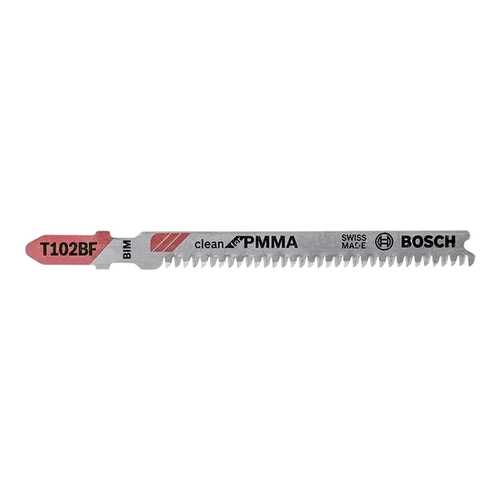 Набор пилок для лобзика Bosch T102BF CleanPMMA 2608636781