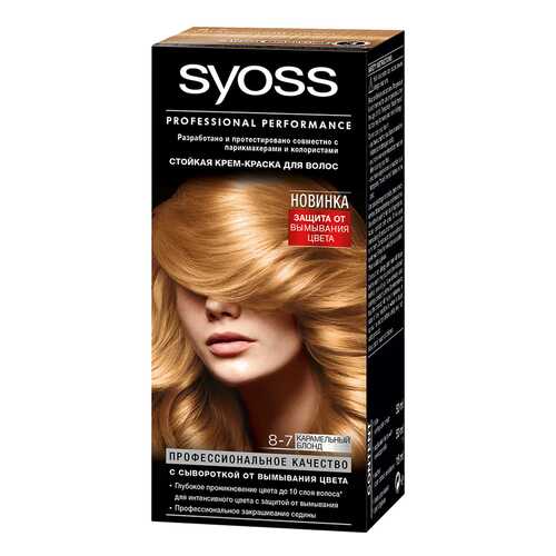 Краска для волос Syoss Color 8-7 Карамельный блонд