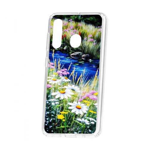 Чехол Kruche Samsung Galaxy A60 2019 Print Ромашки у ручья