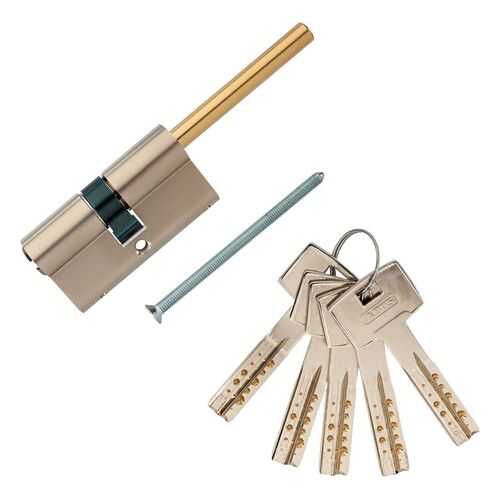 Европрофильный цилиндр ABUS M12R491-27 ключ/шток 30-30 (60 мм) NI (5 key)