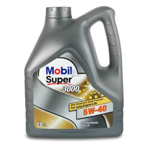 Mobil Super 3000 X1 5w-40, Масло Моторное Синтетическое 5w40 4 Л. Mobil арт. 505510744393