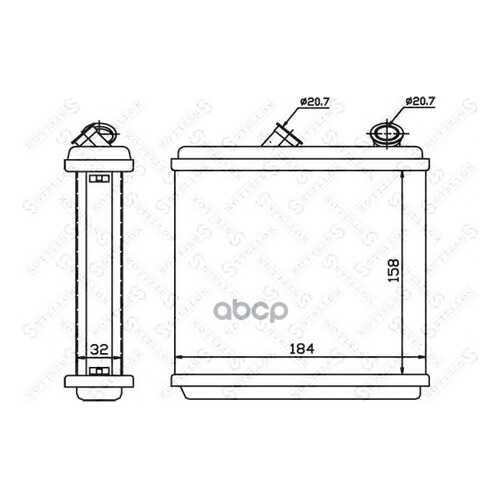 Радиатор печки Stellox 1035128SX